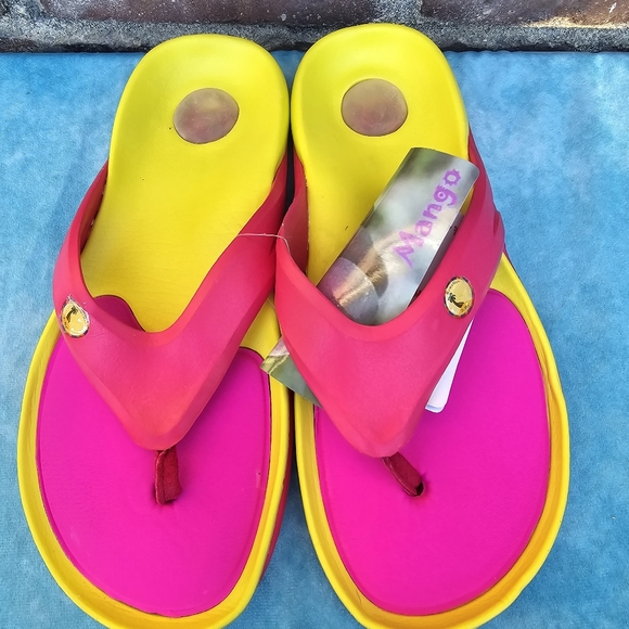 Hawaiian Jellys Slide Flip Flops Flat Sandals Women's Sz 8 - Picture 2 of 7
